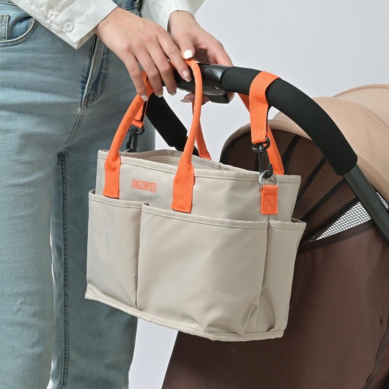 Mode Nylon Tragetasche Damen Schultertaschen Reißverschluss Mama Umhängetaschen Groß Weiß Einkaufstaschen Geldbörsen