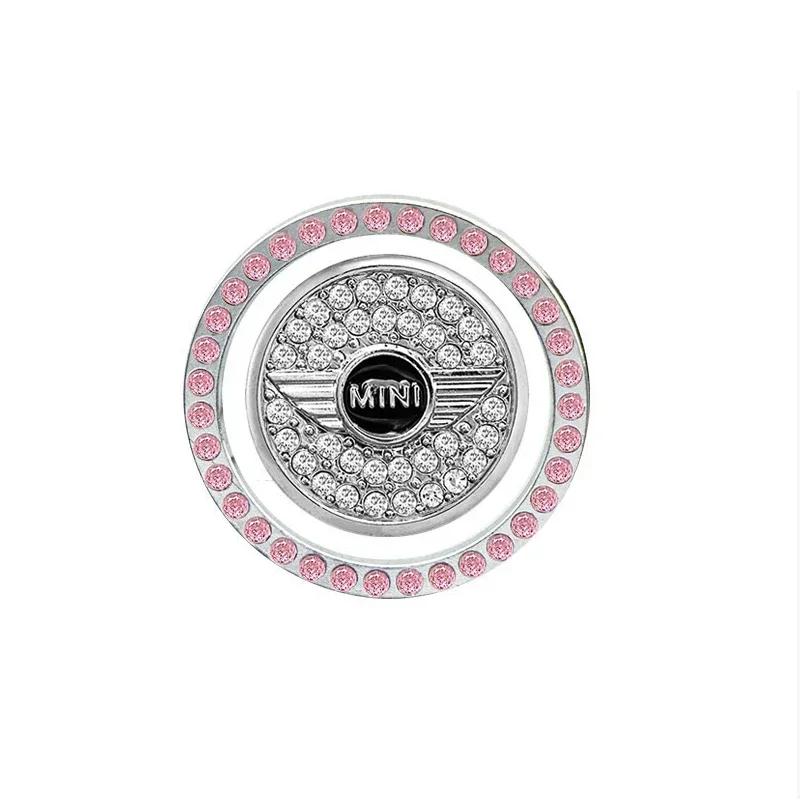 Car One-Click Start Stop Engine Rhinestone Ring Circle Trims Protective Cover For Mini Cooper R50 R52 R53 R55 R56 R57 R58 R59 Fpvcm00