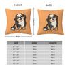 Cute Bernese Mountain Dog Puppy Square Pillowcase Cushion Cover Pillow Case Throw Pillow Cover for Home Bedroom Car