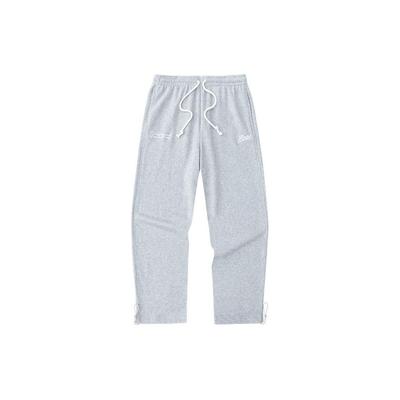 Sports Lifestyle Series Solid Color Loose Straight Leg Casual Pants Men Bottoms Light-Gray 152418322-1