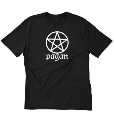 Pagan Unisex T-shirt Wicca Wiccan Witch Pentagram Nature Short Sleeve