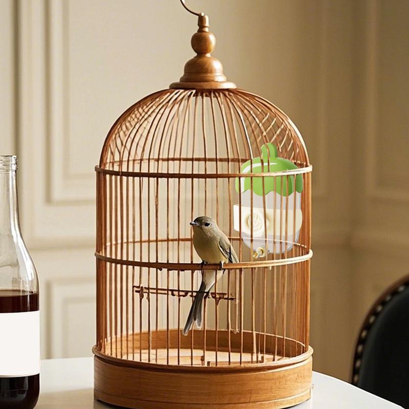 Bird Cage Water Dispenser Automatic Bird Water Feeder Non-Slip Pet Cage Waterer For Parakeet Cockatiels Budgies Lovebirds Canary