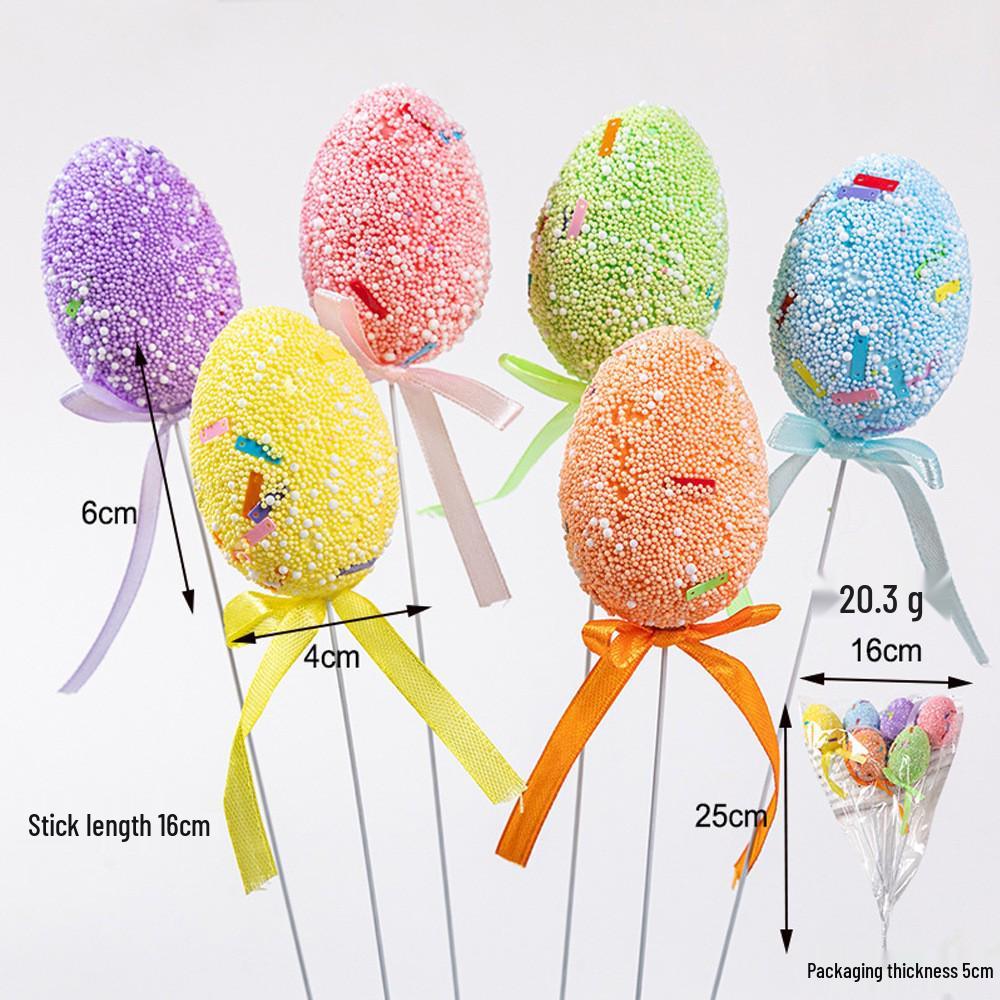 W magazynie: Kolorowe Piankowe Jajka Wielkanocne 3x4cm do Świątecznej Dekoracji