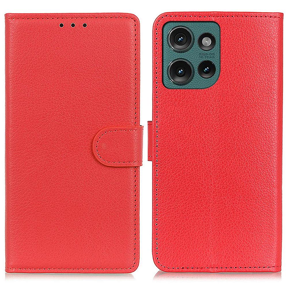 For Motorola Edge 50 Neo 5G/Moto S50 5G/Thinkphone 25 5G Wallet Case PU Leather Phone Cover Litchi Texture