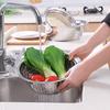Puntos Stainless Steel Holes Washing Rice Sieve Strainer Fruits Vegetable Drain Bowl