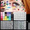 Resin AB Glittering Flat Back Rhinestones For Nail Art In 3mm 4mm 5mm 6mm Sizes With Jelly Color Option 10000pills/Box