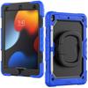 For iPad 7/8/9th 10.2'', Military Grade Shockproof Protective Silicone Cover 360 Folding Handle Grip + Handle Shoulder Strap