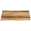 VidaXL Dessus de table bord vivant 40x40x3,8 cm bois de manguier brut, dessus de table en bois, dessus de table d'appoint, 370678