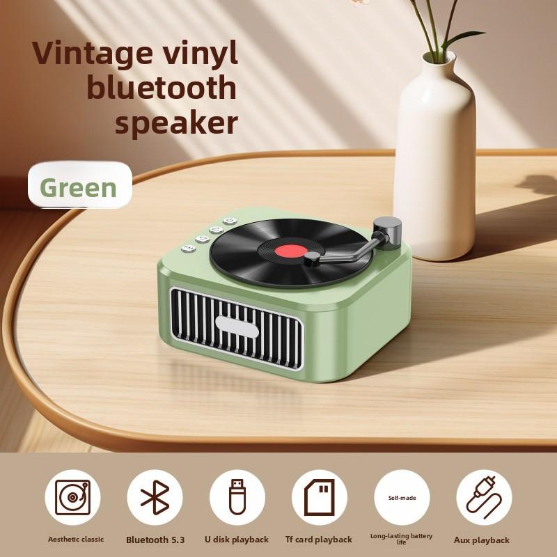 

Ретро CD-плеер Bluetooth-колонка Детский подарок Караоке Дуэт Высокое качество звука с микрофоном Стерео Портативный