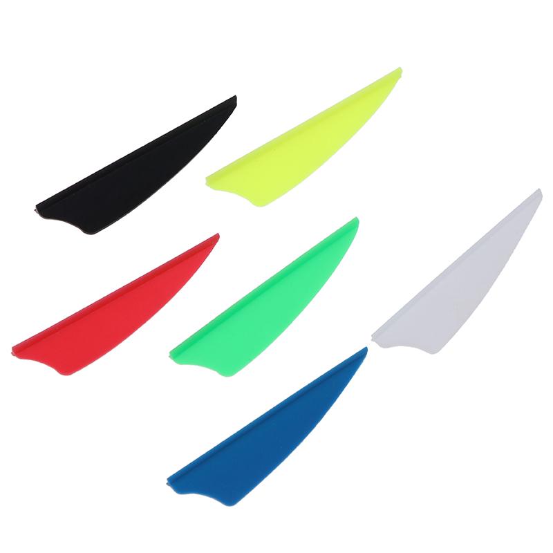 30Pcs/Bag 2" Rubber Vanes Archery Arrow Feather Fletching Shield Diy Tool