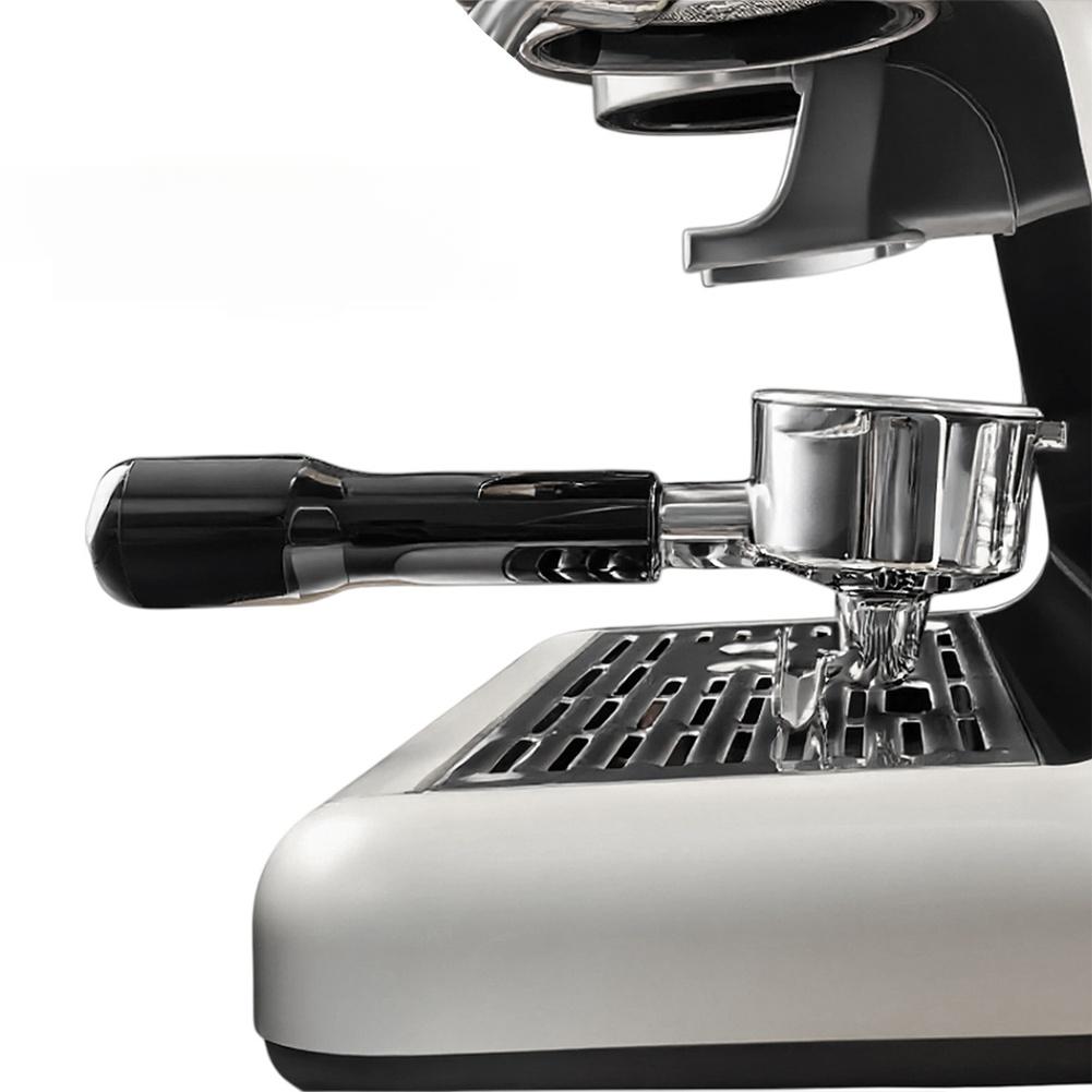 54mm Stainless Steel Espresso Portafilter with Two Outlets Designed for Breville 8 Series Machines to Assist Proper Tamping