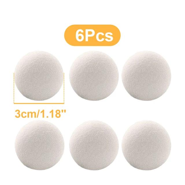 6 Reusable Wool Dryer Ball Softener Laundry Room Home Washing 4/5/6cm Wool Drying Kit Washing Machine Accessories
