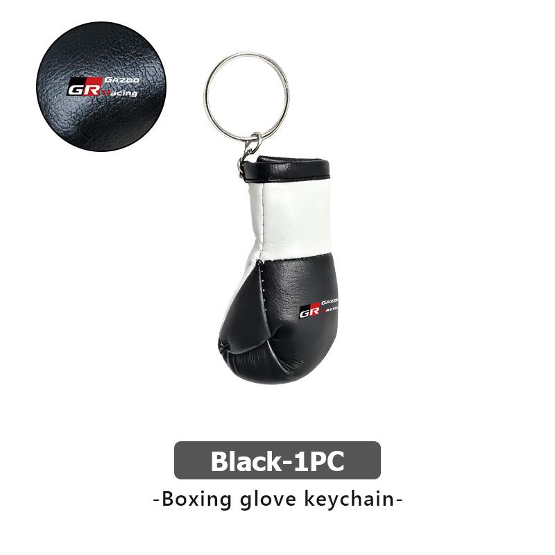 For Toyota Fashion Boxing Gloves Keychain Key Ring Backpack Pendant Creative Gift GR Sport Hilux Aygo TDR Yaris Corolla Rav4 CHR
