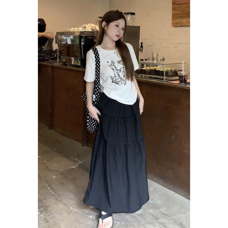 

Temperamental Maternity Summer Short Sleeve Skirt Set - Popular and Beautiful L