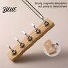 DIY Nail Art Tool Practice Stand with Wooden Base, Magnetic Press-on Holder Acrylic Display for Painting Nails, False Home Salon Manicure