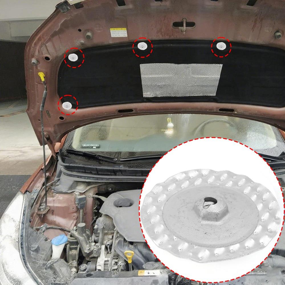 Aluminium Staal Hittebeschermer Moer Isolatie Onderplaat Bevestigingsclip voor BMW Ford Auto Onderkant Transmissieafdekking Bevestigingsbout Plaat