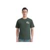 Li Ning Badfive Series Printed Letter Round Neck Loose Short Sleeve T-Shirt Unisex Tops Dark-Green AHSTA55-2