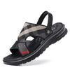 Sandalen Herren Sommer neu Leder Freizeit Strandschuhe Herren rutschfest und verschleißfest Lochschuhe