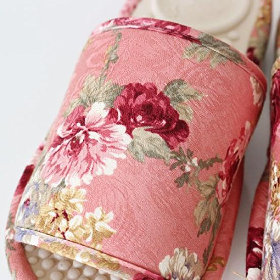 Salad Bowl Healthy Rose Medium Slippers, Jacquard, (Green)