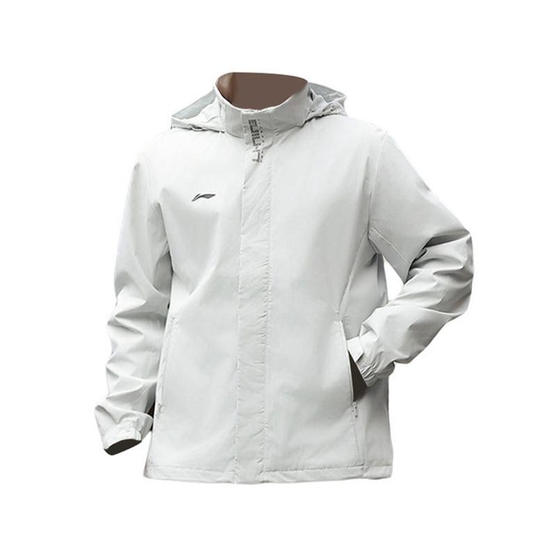 Li Ning Trench Coats Men s Stone Gray Moderate AFDZ753-5 XXL