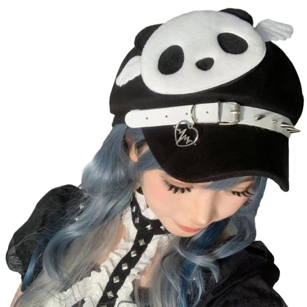 Womens Anime Fashion Newsboy Hats Wool Visor Beret Cabbie Caps Ladies Beret Hat Spring Autumn Short Brim Hat