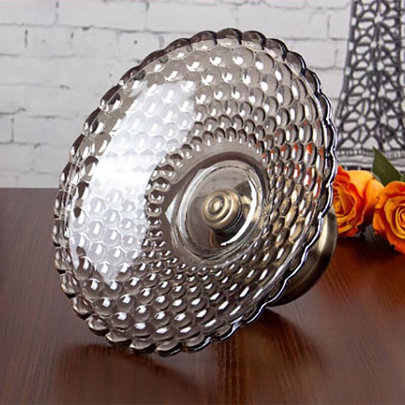 Homeglen European Crystal Glass High-Foot Fruit Plate