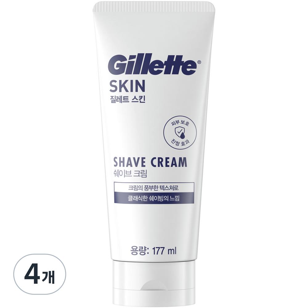 

Gillette Skintech hypoallergenic shave cream, 177ml, 4 pieces