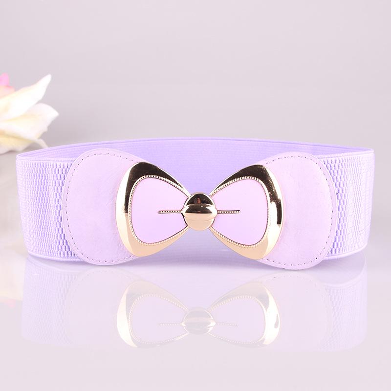 New Fashion Versatile Belt Korean-style Women's Belt with Bow Elastic Belt and Waist Seal