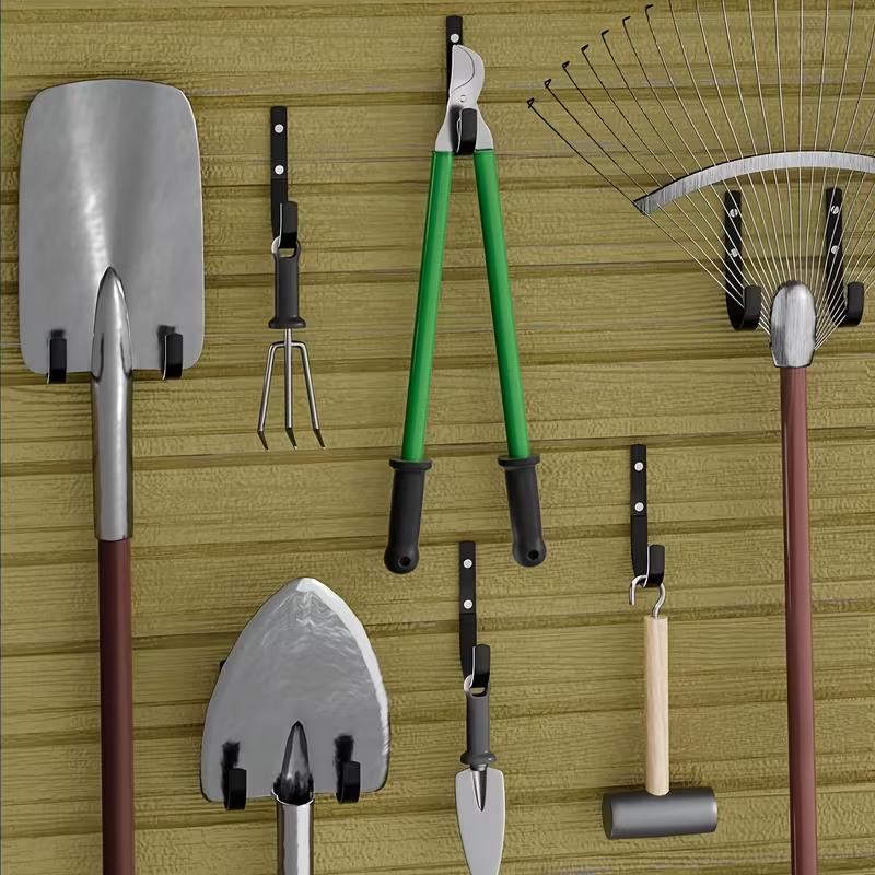 Wall Mounted Hooks for Hanging Bags and Tools, Sturdy Wall Mounted Storage Solutions, Sturdy Garage or Wardrobe Brackets