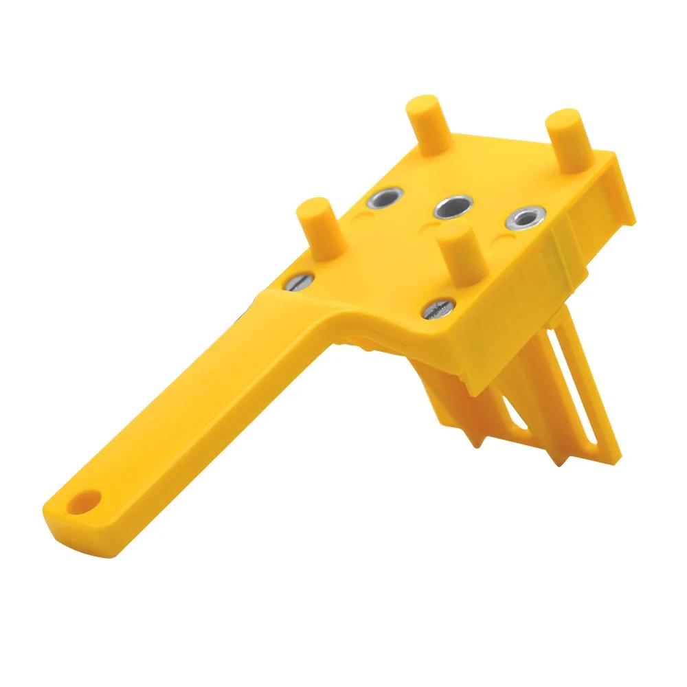 Woodworking Dowel Jig Fits 6/8/10mm Drill Guide W/ Drills Metal Sleeve Wood Drilling Doweling Hole Saw Tools Handheld Jigs