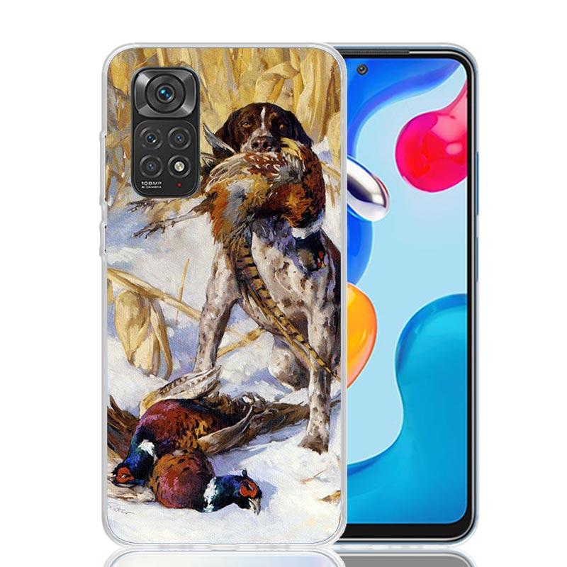 Hunter Dog Hunting Phone Case For Xiaomi Redmi Note 13 14 15 Pro Plus 12S 12 14S 11S 11E 10 10S 11 11T 5G 4G Cover Coque Redmi N
