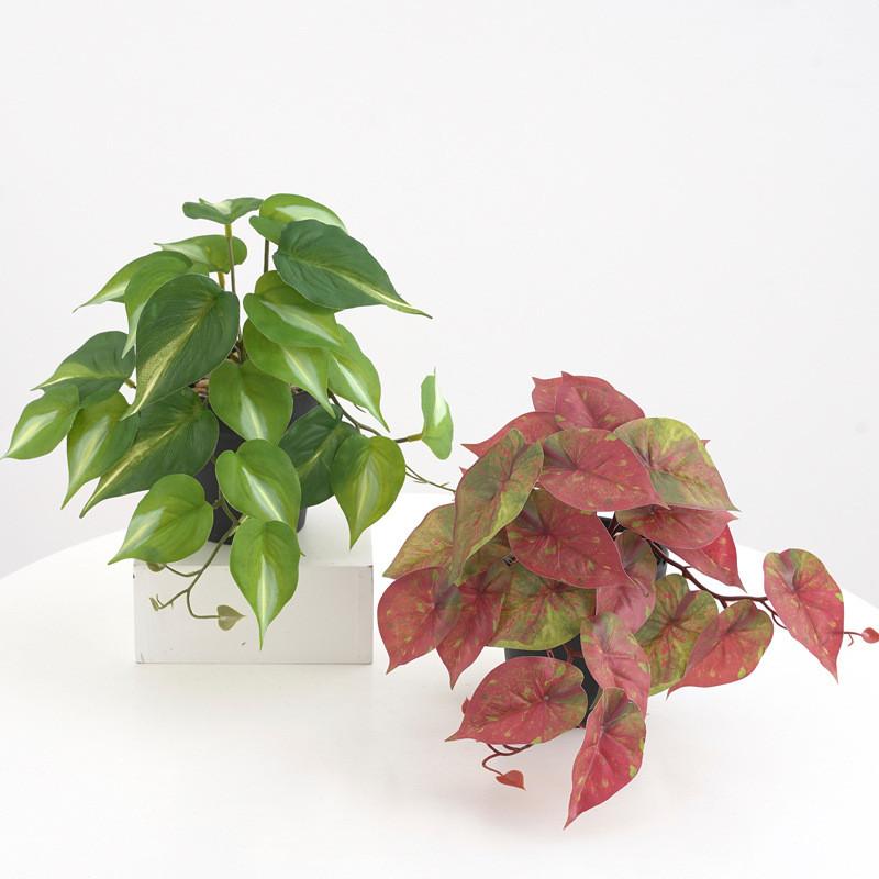 Plant Artificial 3d Printing Ipomoea Batatas Leaf Decor Home Interior Decor