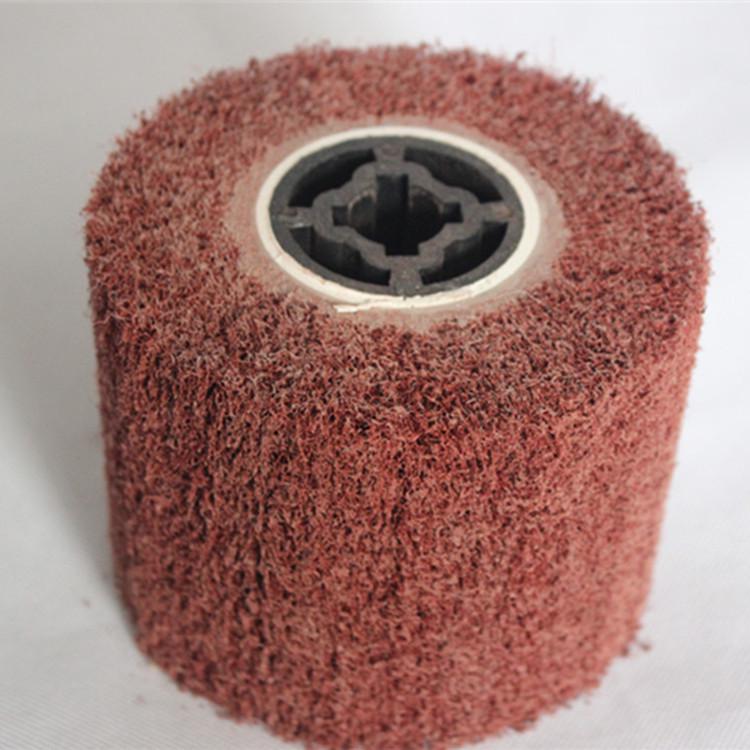 Red 120x100 Brushed Wheel Scouring Pad for Metal Polishing and Brushing