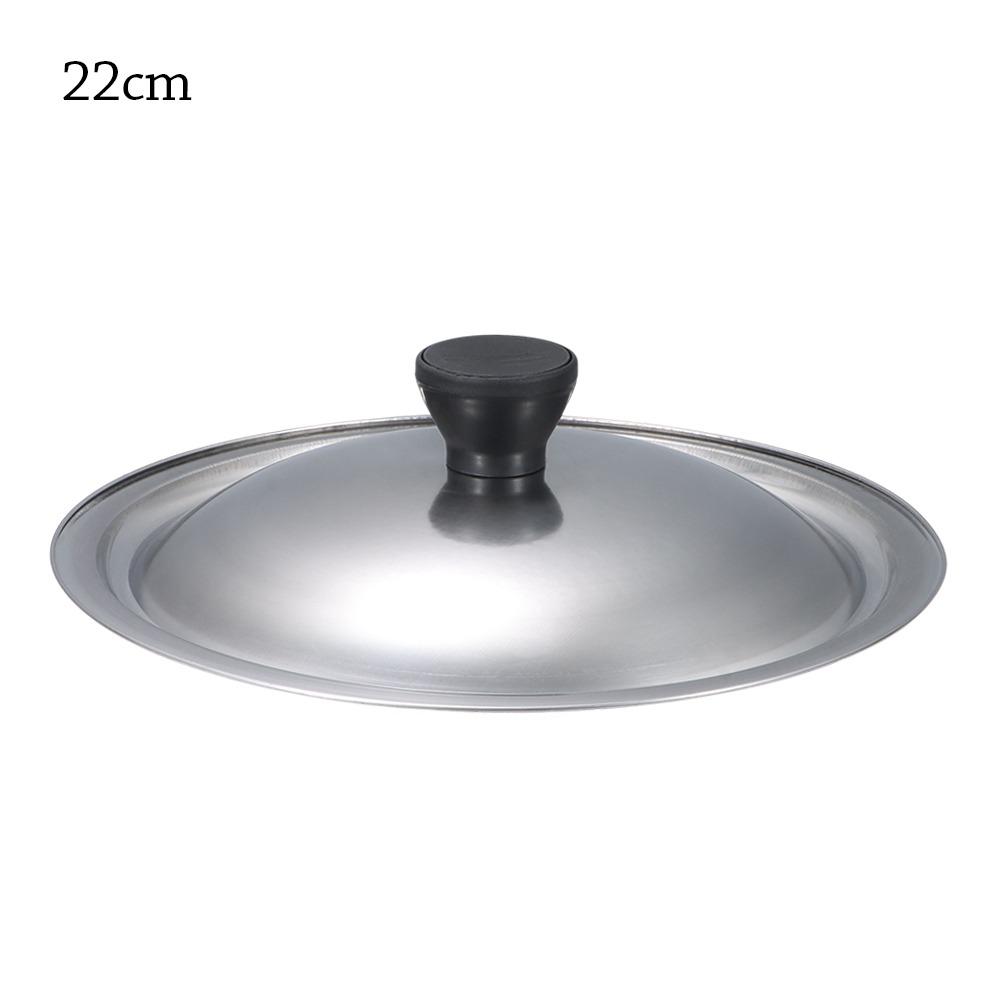 New 20-30cm Pot Lid Stainless Steel Anti-scalding Wok Pot Lid Universal Kitchen Food Lid Restaurant Kitchenware