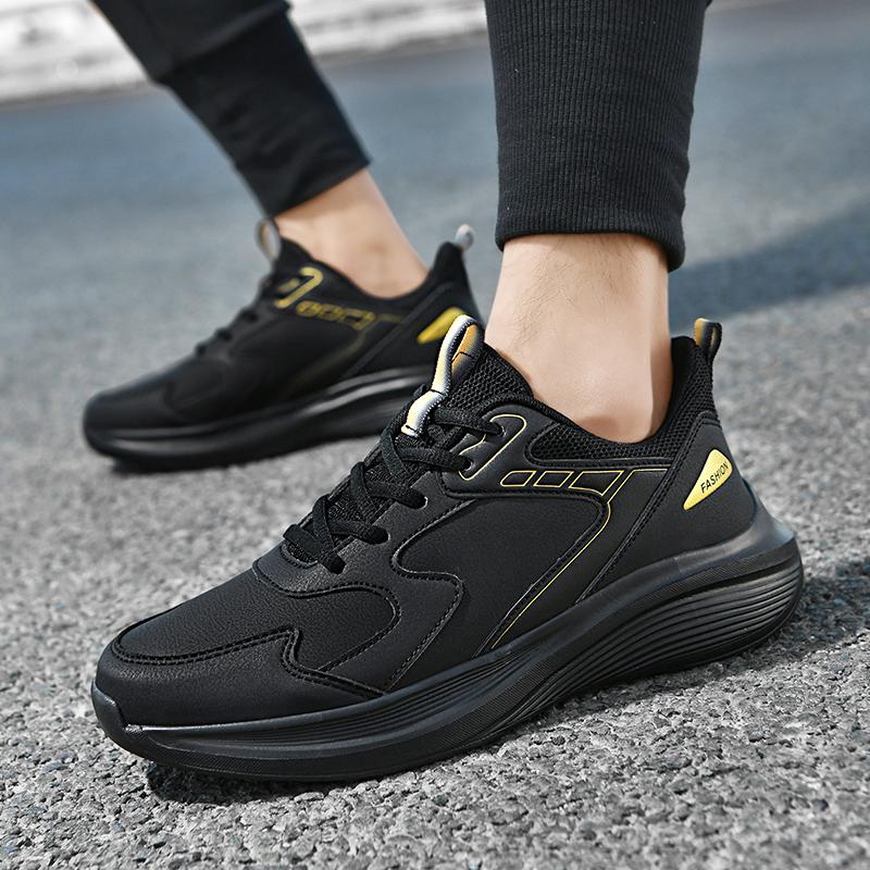 

2024 Autumn New Men Shoes Men Sneakers Microfiber Leather Casual Shoes For Men Classic Best Sell Footwear Winter Shoes 45 небо синє кольору