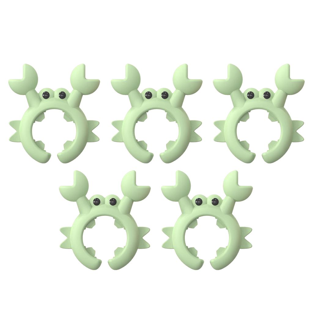 Set mit 5 bunten Silikon-Löffelablagen, hitzebeständig, Küchenspatelhalter, Mehrzweck-Organisatoren für Kochutensilien