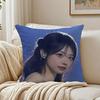 Idol Kpop QWER HHina Cushion Cover Pillowcase Antidustmite Living Room Sofa Decor Cushion Room