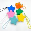 Creative Silicone Coin Purse Portable Zipper Cosmetic Bag Starfish Shape Earphone Bag Women Girls Multifunction Storage Bag