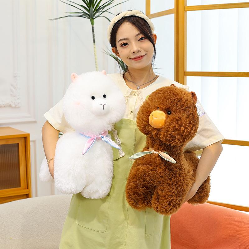 Internet celebrity new lucky alpaca doll plush toy cute *** alpaca home ornament car pillow