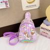 Kids Stylish Unicorn Cartoon Small Crossbody Bag For Daily School Outings And