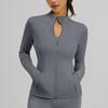 Womens Breathable Stretch Fitness Jacket With Pockets Running Cycling Yoga Fall