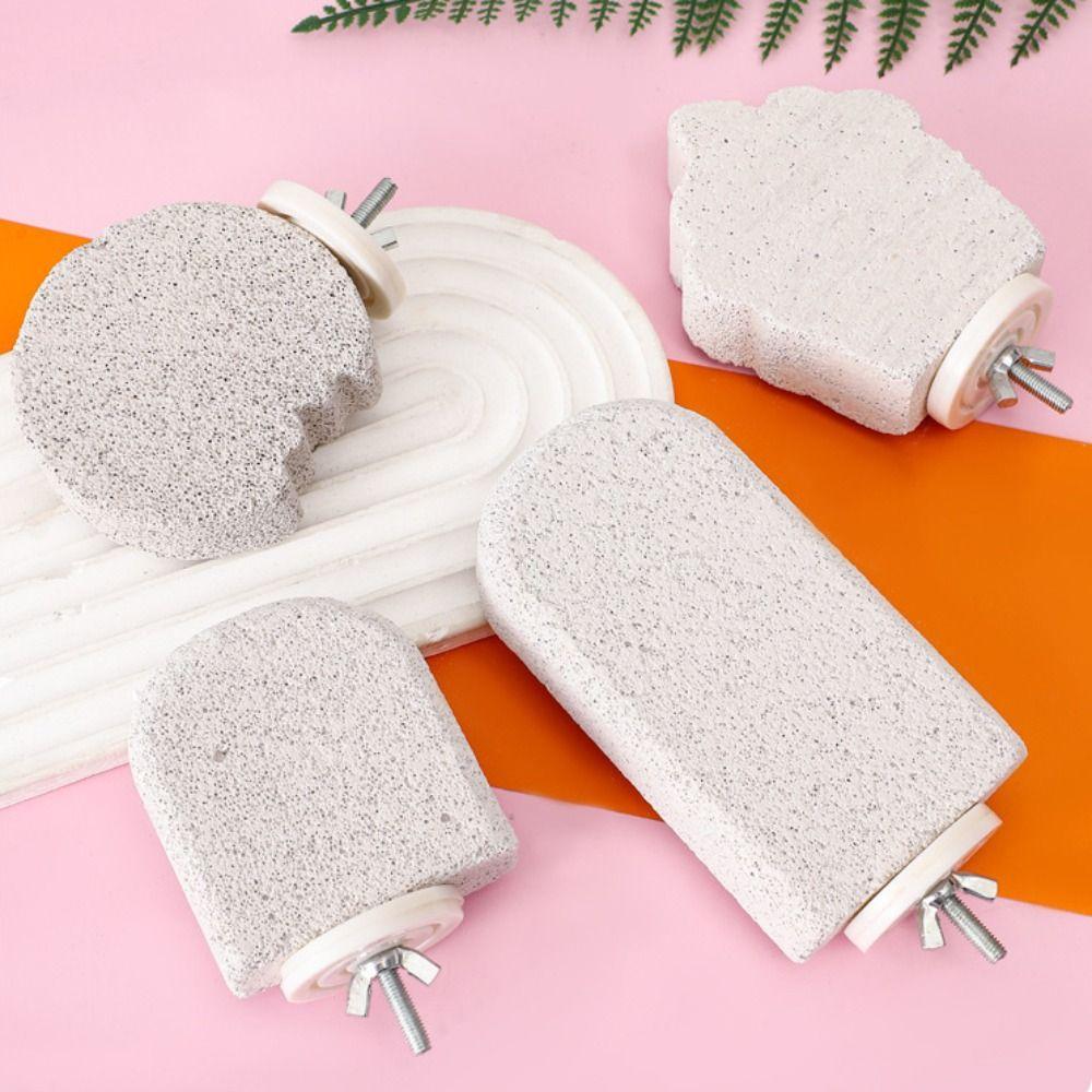 Pumice Bird Perch Stand Claw Grinding Bird Resting Platform Sturdy Parrot Stand Board  Lovebirds