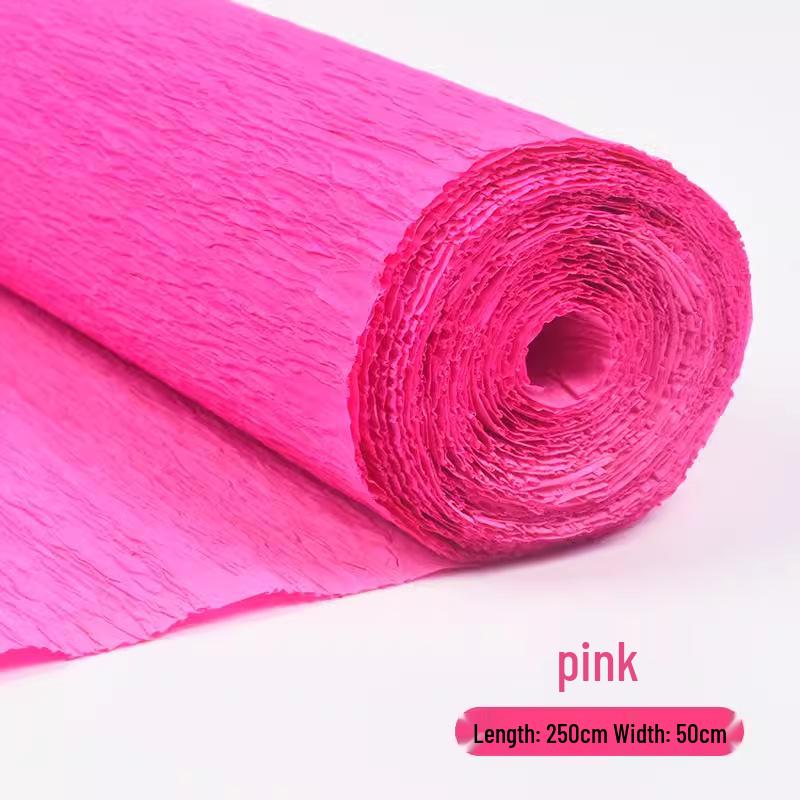 

Потовщений та подовжений крепований папір: Кольоровий гофрований для саморобних спіральних квіткових дизайнів ручної роботи