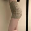 Autumn And Winter Comfortable Anti-glow Shorts Knitted Fall And Winter High Waist Simple Solid Color Bottoming Safety Pants