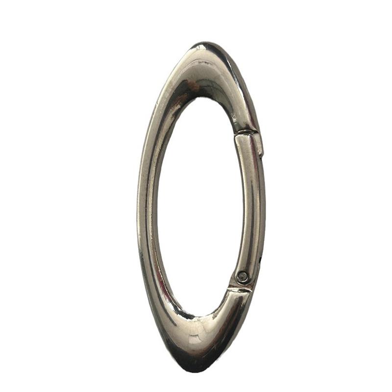 Oval Multifunctional Belt Buckle For Women Men Simplicity Belt Buckle Accessories Unisex Key Ring Alloy Carabiner
