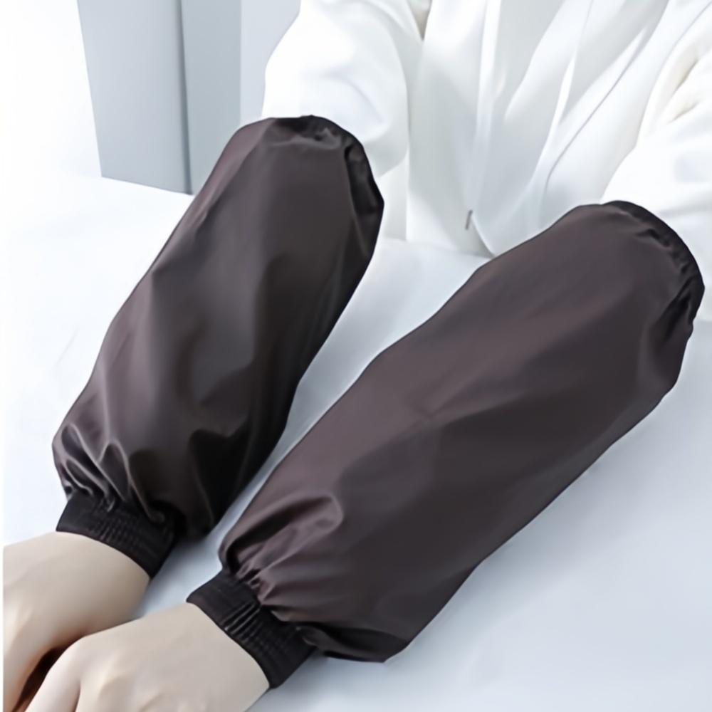 1Pair Thick Black Oversleeve Waterproof Oilproof Home Kitchen Cleaning Accessories Waterproof Sleeves Adult Arm Sleeves коричневый