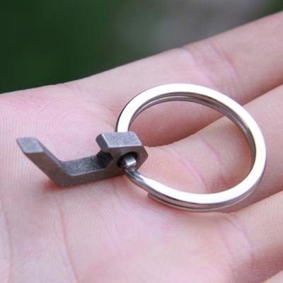 Bottle Opener Keychain with Slot Screwdriver for Titanium Mini Beer Can Opener Portable for Key Chain Bottle Opener Comp
