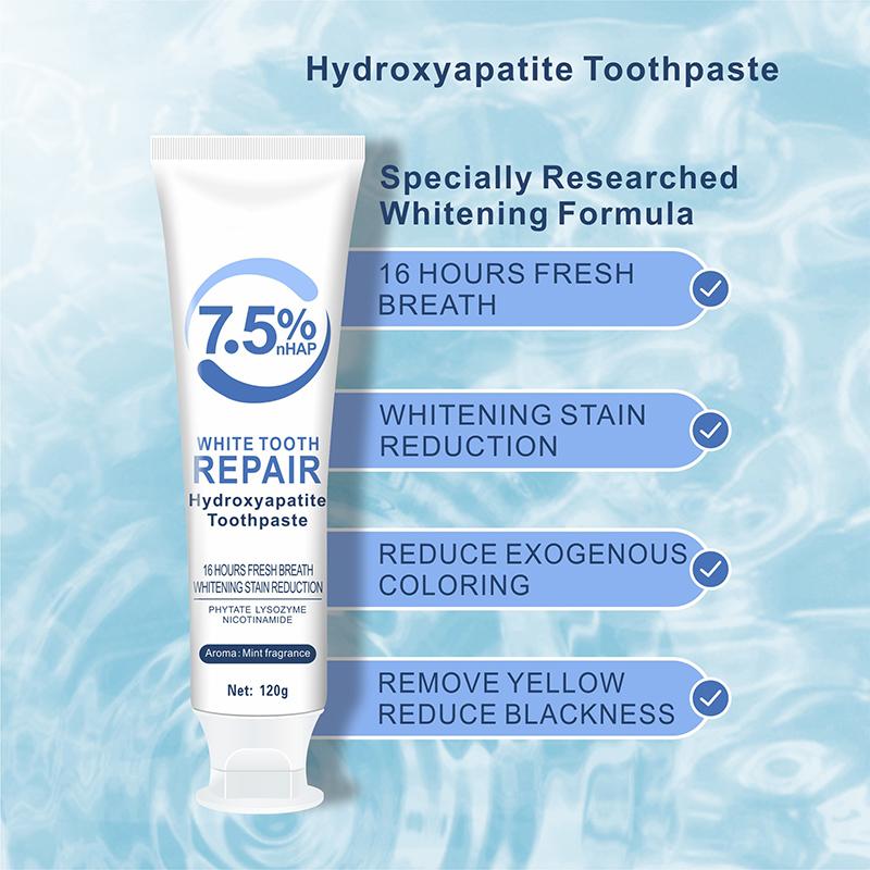 Hydroxyapatite Toothpaste Protects Tooth Enamel Strengthens Teeth Mild Mint Freshens Breath