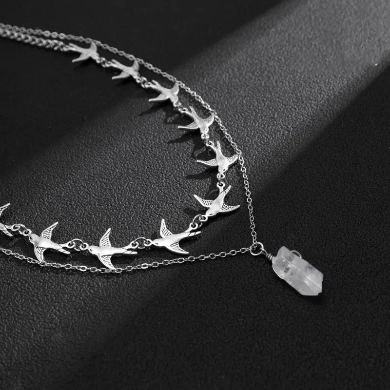 Stainless Steel Hollow Flame Heart-Shaped Necklace For Man Woman Punk Metal Collar Necklace Luxury Hip Hop Jewelry Accessories