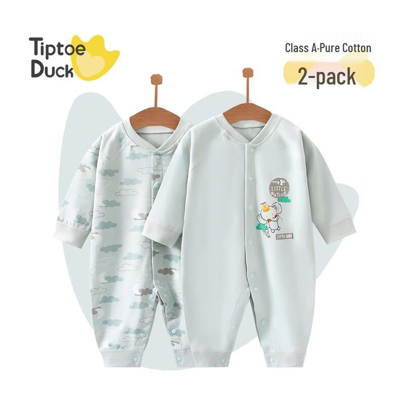 

Qiaojiaoya Baby Pure Cotton Animal Print Long-Sleeve Romper 80cm
